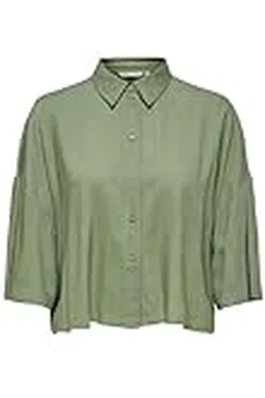 ONLY Onlastrid Life 2/4 Crop Shirt WVN Noos, , XS