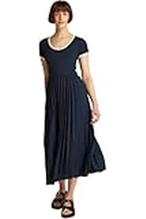 Tommy Hilfiger Fit & Flare Jurk met Contrasterende Zachte Plooi, , XXL