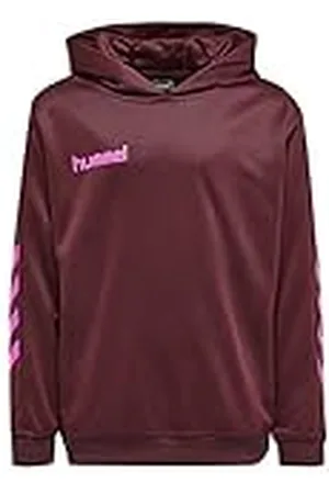 Hummel Poly Hoodie Hmlpromo Multisport Kindermaat, Biking Red/Raspberry Sorbet, 12 Jaren