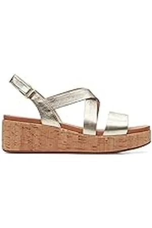 Clarks Kimmei Cork Wedge Sandalen voor dames, , 41.5 EU