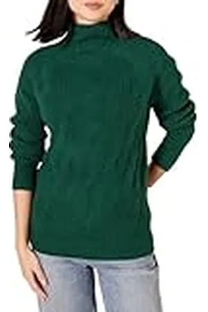Amazon Dames Soft Touch Trechter Neck Kabel Jumper, , XS