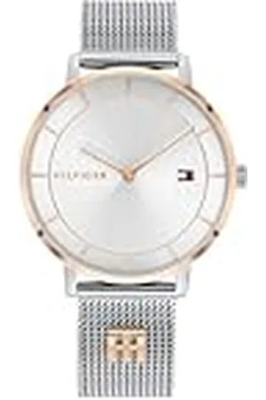 Tommy Hilfiger Analogue Quartz Watch voor dames met roestvrijstalen mesh-armband