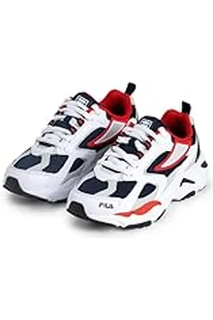 Fila Cr-cw02 Ray Tracer Teens Sneakers voor kinderen, uniseks, Wit Navy, 37 EU
