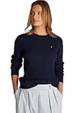 Tommy Hilfiger Gebreide trui met fijne kabel voor dames, , S