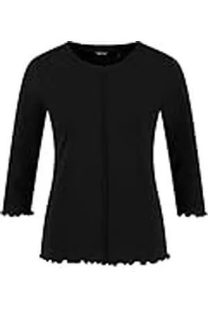 Taifun Dames 3/4 mouw shirt 3/4 mouw T-shirt 3/4 mouw ronde hals 3/4 mouw effen kleur, , 38