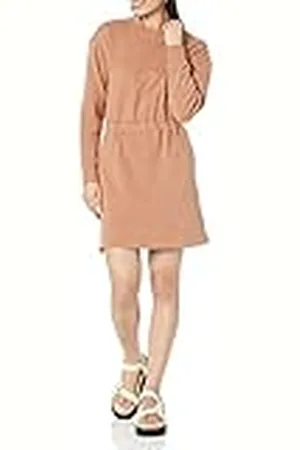 Amazon Getailleerde sweatshirtjurk voor dames (verkrijgbaar in grote maten), , XS