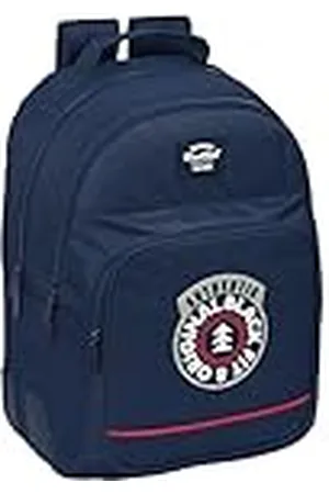Blackfit8 M773a Dubbele rugzak, aanpasbaar, recyclebare stof, ideaal voor kinderen van verschillende leeftijden, comfortabel en veelzijdig, kwaliteit en duurzaamheid, 32 x 15 x 42 cm, uniseks