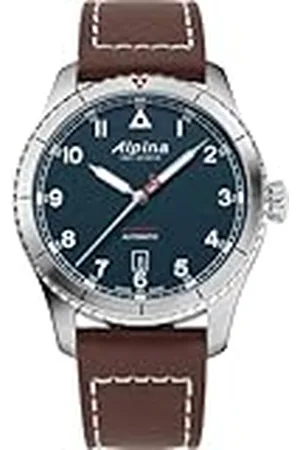 Alpina Analoog herenhorloge kwarts met roestvrijstalen armband mid-39657