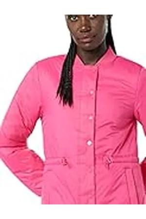 Amazon Dames taille gewatteerde bomberjack, felroze, XS