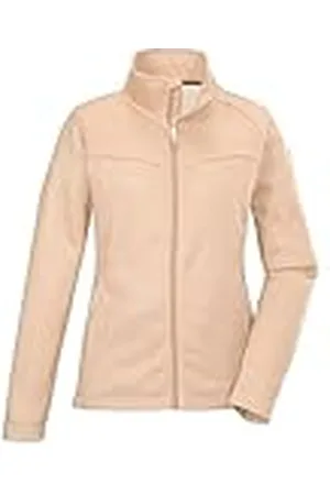 Killtec Dames Gebreid fleecejack/fleecejack met opstaande kraag KOS 90 WMN FLC JCKT, honey orange, 34, 42798-000