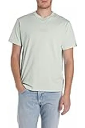 Replay Heren regular fit T-shirt van katoen, , XL