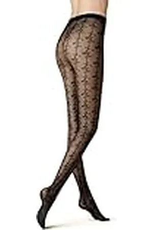 Kunert Dames panty Rose Romance Fashion Black 38-40, , 38/40