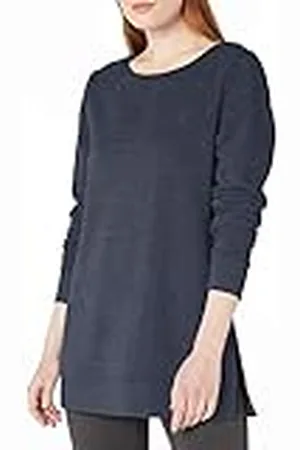 Amazon Franse Terry Fleece Tuniek Sweater, Navy Heather, M