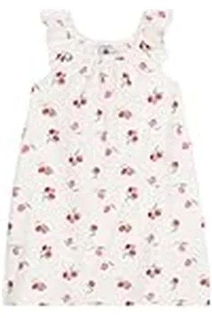 Petit Bateau Nachtjapon met korte mouwen voor meisjes, , 6 Jaren