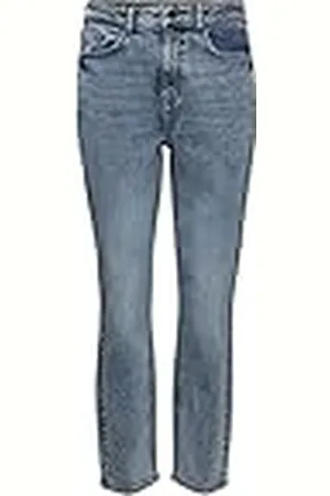 Noisy May NMKATY HW Slim MOM AZ172LB Noos Jeans, Light Blue Denim, 30/32