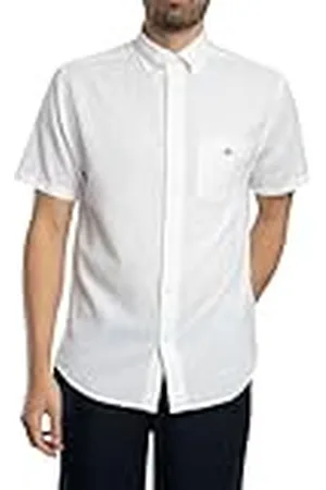 GANT REG COTTON LINEN SS SHIRT, , XL