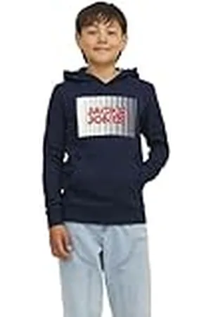 JACK & JONES Junior Jongens JJECORP Logo Sweat Hood Play NOOS JNR capuchontrui, , 152, , 152 cm