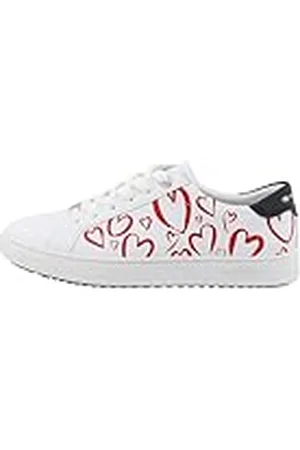 TOM TAILOR Damessneakers, wit-marineblauw, 38 EU, , 38 EU