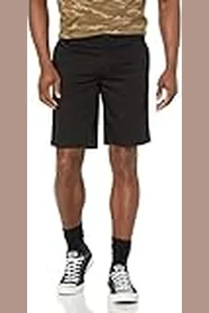 Armani Exchange Herenshorts van solide stretch keperstof bermuda, , 40