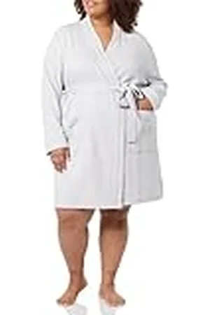 Amazon Lichtgewicht gewafelde halflange badjas voor dames (verkrijgbaar in grote maten), , XS
