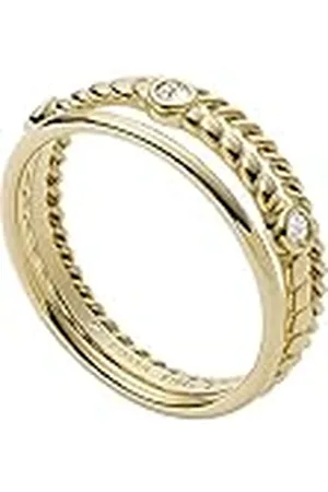 Fossil Vintage Heritage Gouden Roestvrijstalen Voorgestapelde Ring voor Dames, JF03801710