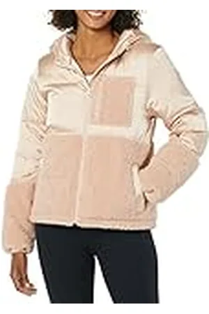 Amazon Sherpa Puffer Jacket voor dames, Blush, M
