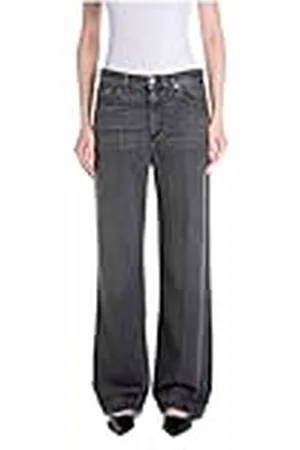 Replay Dames Relaxed Straight Fit Jeans Melja, , 32W x 32L