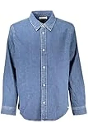 Calvin Klein Jeans J30J326026 Slim Denim Shirt voor heren, L/S Shirt, Denim, XXL, , XXL