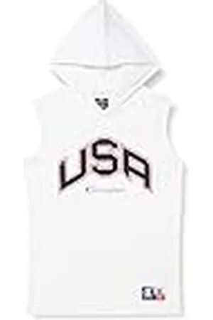 Champion Legacy Retro Sport B - USA Hooded S/L T-shirt, , 7-8 jaar kinderen en jongeren SS24, , 7-8 jaar
