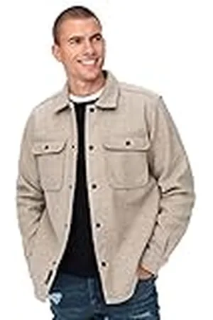 Only & Sons Casual Shirt Werker Overgangsjas Vrijetijdsoverhemd Shacket ONSASH, Colour: , Size:L