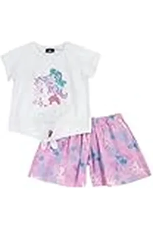 chicco Eenhoorn-pak: T-shirt en korte broek trainingspak voor meisjes en jongens, , 6 Jaar