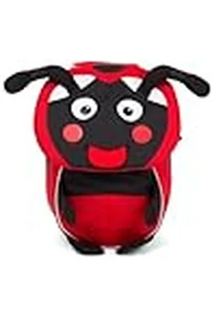Affenzahn Little Friends Rugzak voor kleuterschool van 1-3 jaar, ergonomisch, reflecterend, met naamplaatje, lieveheersbeestje, rood, , Eén maat, Kinderrugzak