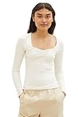 TOM TAILOR T-shirt met lange mouwen voor dames, , XL