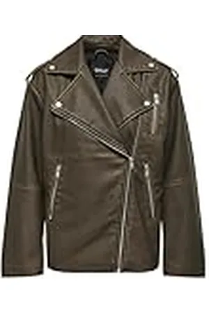 ONLY Dames Onlmontana Faux Leather Biker Cc OTW bikerjas, , L