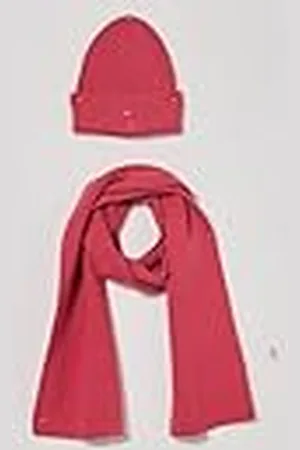 Tommy Hilfiger Kid kleine vlag GIFTPACK beanie+sjaal AU0AU01937 Gift Pack, roze (Heritage Roze), S-M, , S-M