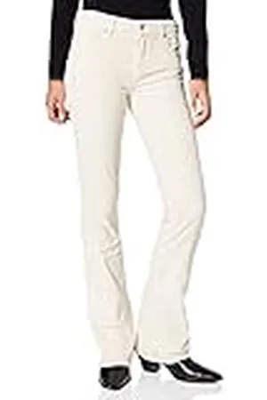 7 for all Mankind Dames Bootcut Corduroy Winter White Broek, , 32W x 30L