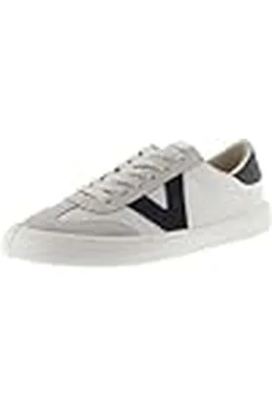 victoria Olmo Leather Effect Low Tennis Barefoot & Color & Split Leather Pieces In Contrast 1186100 MARINO 42