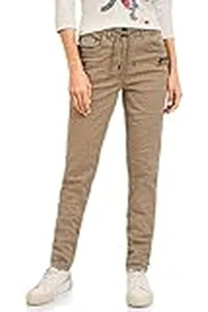 CECIL Dames B375935 katoenen broek Slim, karamel beige, W28/L32, , 28W x 32L