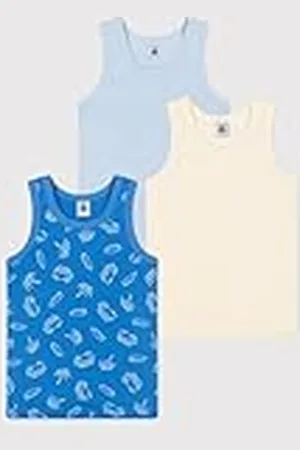 Petit Bateau Tanktops (3 stuks) voor jongens, , 5 Jaren