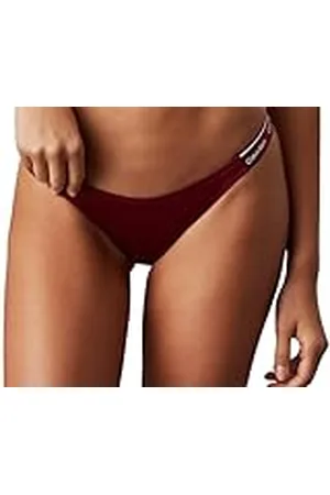 Calvin Klein Dames Gebogen Delta Bikini KW0KW02732 Zwembroek, Paars (Plum Glaze), XS, , XS