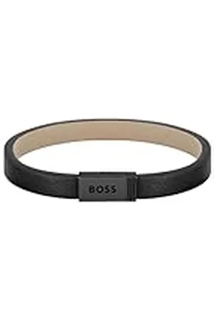 HUGO BOSS Sieraden Heren JACE Collection Leren armband beschikbaar of Groen, Small, Leer, Geen edelsteen
