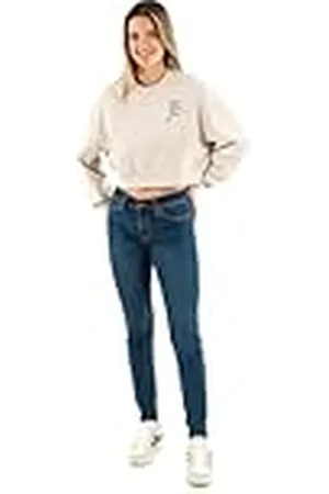 Calvin Klein Jeans Dames SCRIPT INSTITUTIONAL CREWNECK J20J224743 Pullover Sweatshirt, , XS, , XS