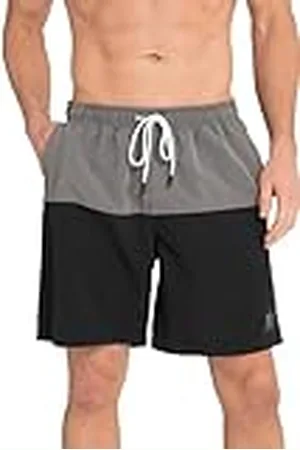 JP 1880 Heren, grote maten, zwemshort contrast, , XL