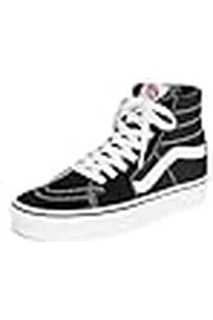 Vans SK8-HI Classic Suede/Canvas Hi-Top sneakers voor heren, Winter Moss Military, 12 UK, zwart/wit, 34,5 EU