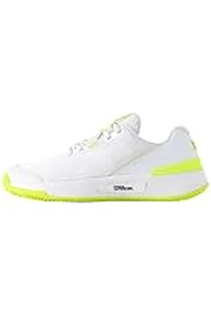Wilson Dames Intrigue PRO OZ tennisschoen, wit/veiligheid geel/marine blazer, 6.5 UK, , 6.5 UK