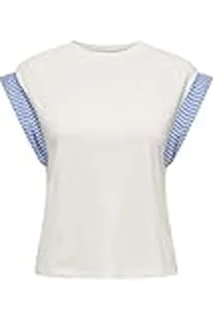 ONLY Dames Onldawn Life S/S O-Neck Mix Top JRS, , M