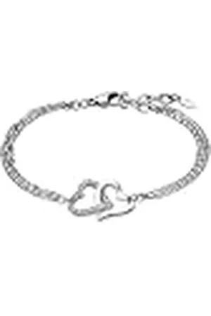 Lotus Lotus LS1912-2/1: Damesarmband, staal en zirkonia, harten, 21 cm, roestvrij staal, zirkonia, 21 cm, roestvrij staal, zirkonia, 21 cm, Roestvrij staal, Geen edelsteen