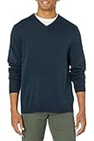 Amazon Trui met V-hals Trui, Navy, S