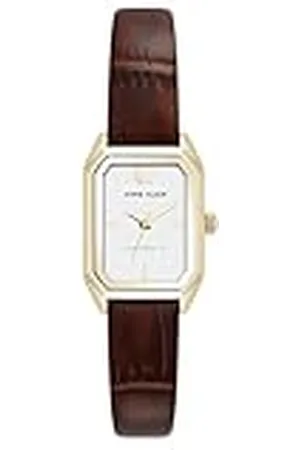 Anne Klein Dameshorloge met duurzame leren band, AK/5148