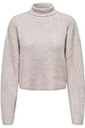 ONLY Dames Gebreide Trui Coltrui lange mouwen diepe Schouders Regular Fit, Colour: , Size:XL